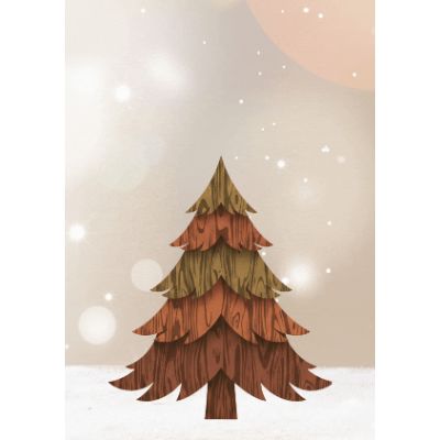 Free Christmas Card - Rustic Joy & Holiday Cheer