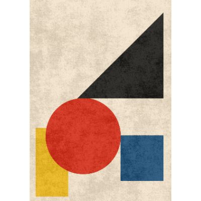 Free Welcome Card - Modern Bauhaus Design