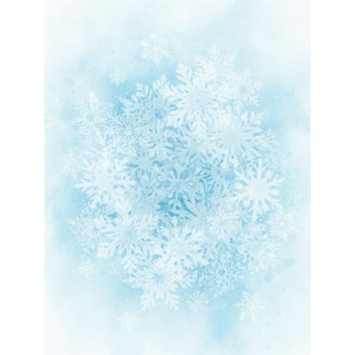 Free Christmas Card - Watercolor Snowflakes Joy