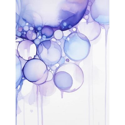 Free Anniversary Card - Watercolor Circles Design