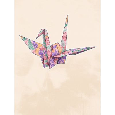 Free Farewell Card - Origami Crane for Good Luck!