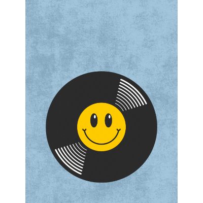 Free Just Because Card - Vinyl Smiley Face!
