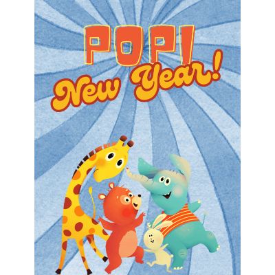 Free New Year Card - Pop-Up Party Fun!