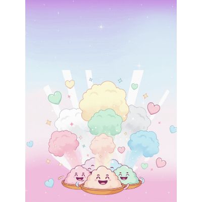 Free Holi Card - Pastel Powder Puff Fun!