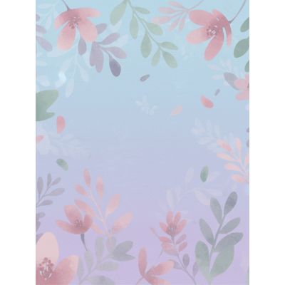 Free Christmas Card - Watercolor Winter Blooms