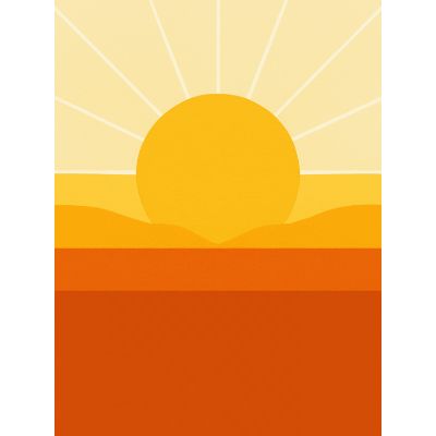 Free Women's Day Card - Modern Sunrise Design