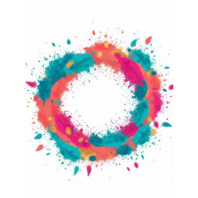 Free Holi Card - Vibrant Colors, Modern Design!