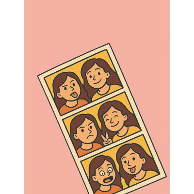 Free Sister's Day Card - Silly Photo Fun!