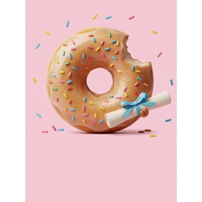 Free Congratulations Card - Glazed Donut Diploma!