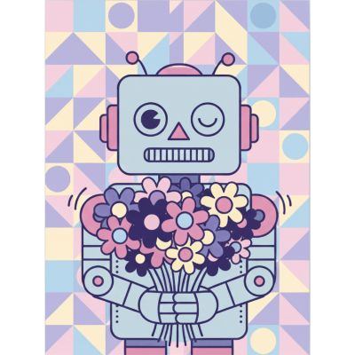 Free Mother's Day Card - Retro Robot Love!
