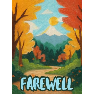 Free Farewell Card - Painted Path for New Journeys