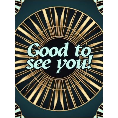 Free Welcome Back Card - Deco Style & Send Online!