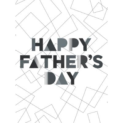 Free Father's Day Card - Geometric Design