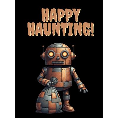 Free Halloween Card - Humorous Robot Haunt!