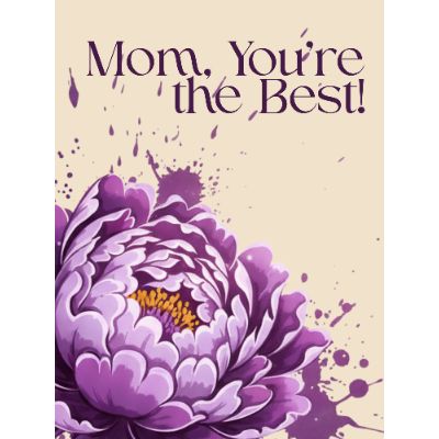 Free Mother's Day Card - Calligraphy Mom!
