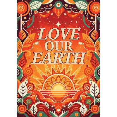Free Earth Day Card - Vibrant & Retro Designs!