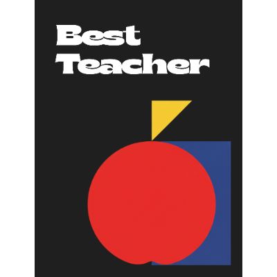 Free Teacher's Day Card - Bauhaus Apple Design