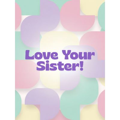 Free Sister's Day Card - Minimalist & Modern!