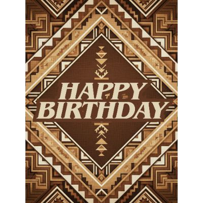 Free Birthday Card - Vintage Navajo Style!
