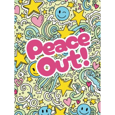 Free Farewell Card - Peace Out & Good Luck!