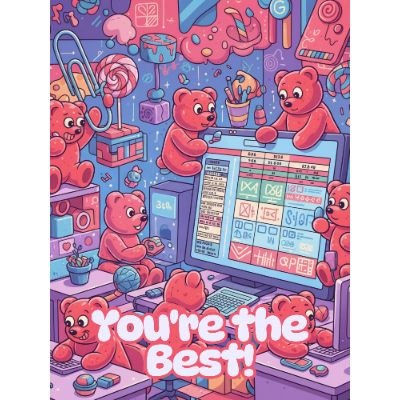 Free Employee Appreciation Card - Best Team Award!