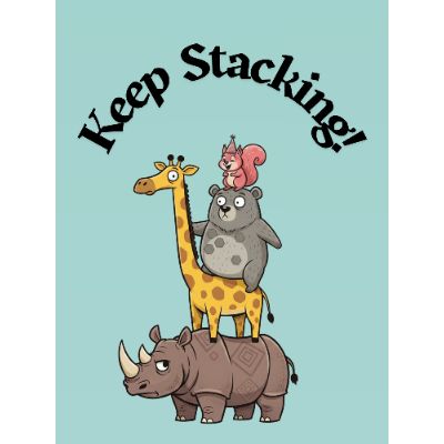 Free Funny Animals Card - Stacking Smiles!