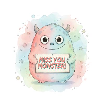 Free Miss You Card - Send a Monster Hug!
