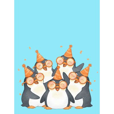 Free Welcome Back Card - Penguin Missed You!