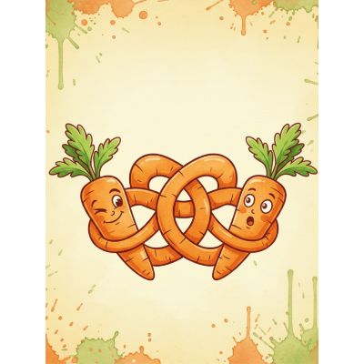Free Easter Card - Knotty Carrots & Funny Wishes!