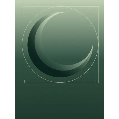 Free Ramadan Kareem Card - Minimalist Moon Design