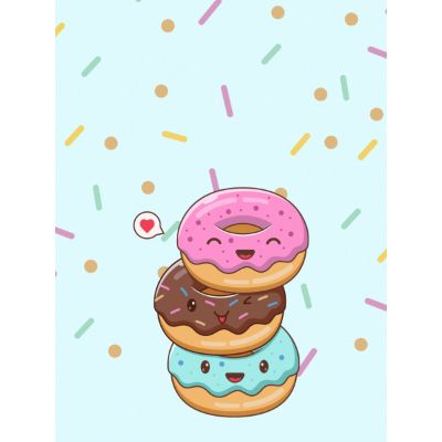 Free New Year Card - Sweet Doughnut Celebration!