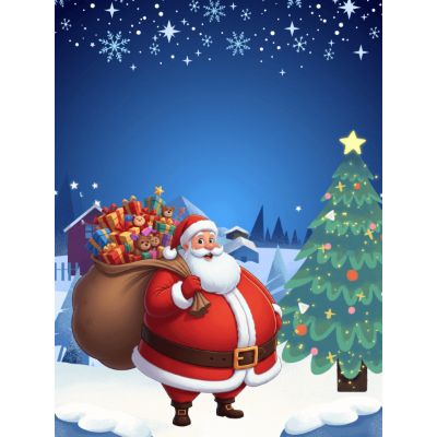 Free Funny Christmas Card - Santa Belly Laughs!