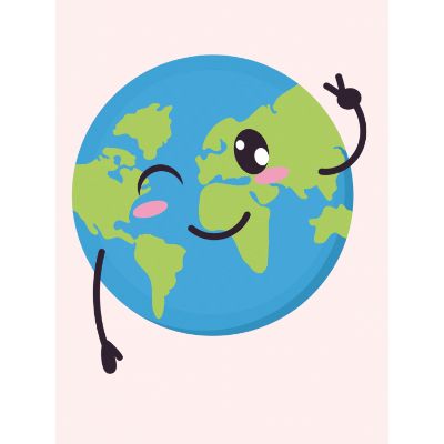 Free Earth Day Card - Cute Googly Eye Design!
