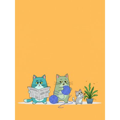 Free Family Day Card - Purr-fect Cats!