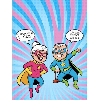 Free Grandparents Day Card - Superhero Style!