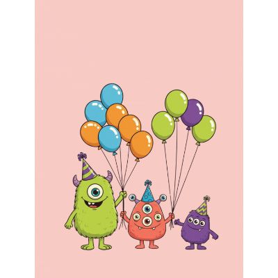 Free Siblings Day Card - Cute Monster Fun!