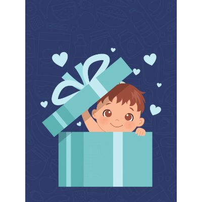 Free New Baby Card - Funny & Retro Delivery!