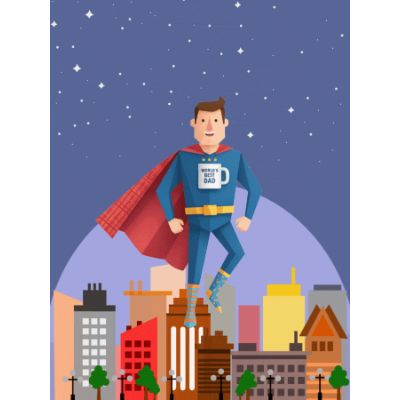 Free Father's Day Card - Super Dad!