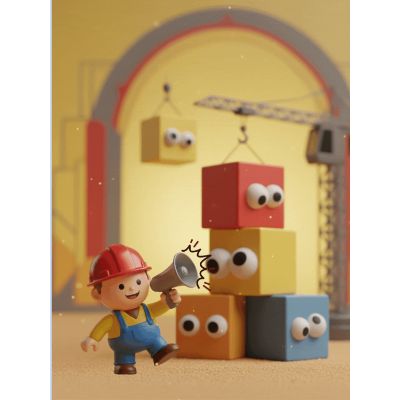 Free New Baby Card - Hilarious Construction Theme