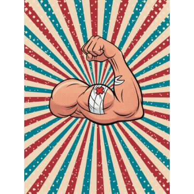 Free Get Well Card - Retro Comic Style