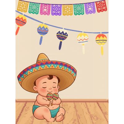 Free Baby Shower Card - Welcome Little Amigo!