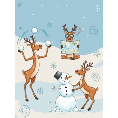Free Funny Christmas Card - Reindeer Games!
