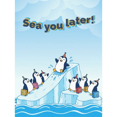 Free Farewell Card - Funny Penguin Goodbye!