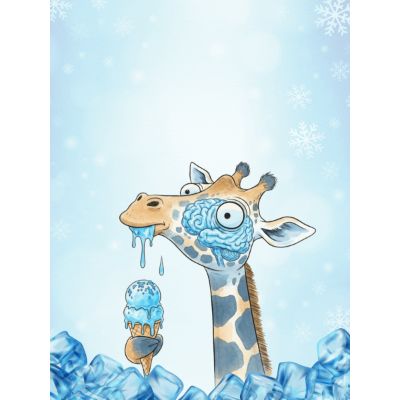 Free Thinking of You Card - Giraffe Brain Freeze!