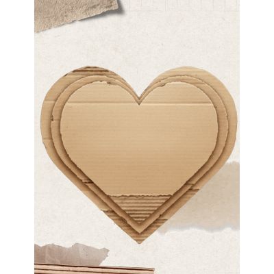 Free Thinking of You Card - Layered Heart Design