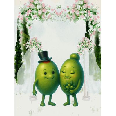Free Wedding Card - Olive You! Customize & Send