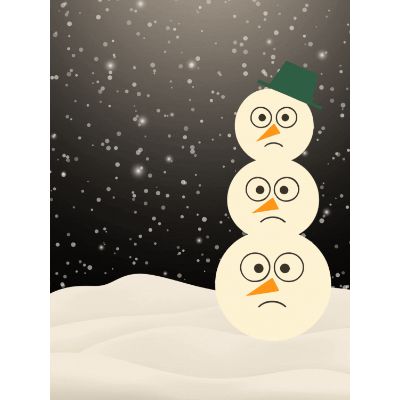 Free Christmas Card - Snow Much Stress Holiday Fun!