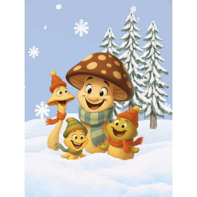 Free Christmas Card - Funny Mushroom Holiday Greetings