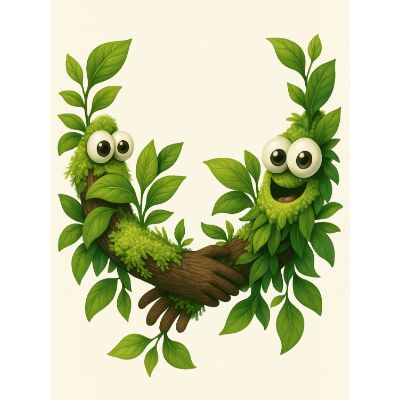 Free Welcome Card - Floral Hug for New Colleague!