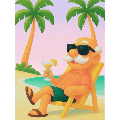 Free Retirement Card - Take it Easy & Customize!